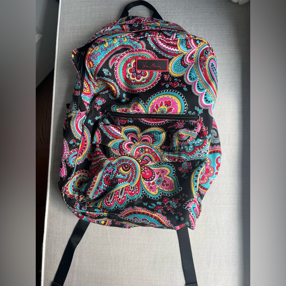 Vera Bradley Essential Laptop Backpack in Haymarket Paisley